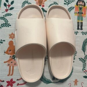 Nike Women's Cream Slide Slippers
